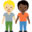 people holding hands, medium-light skin tone, dark skin tone